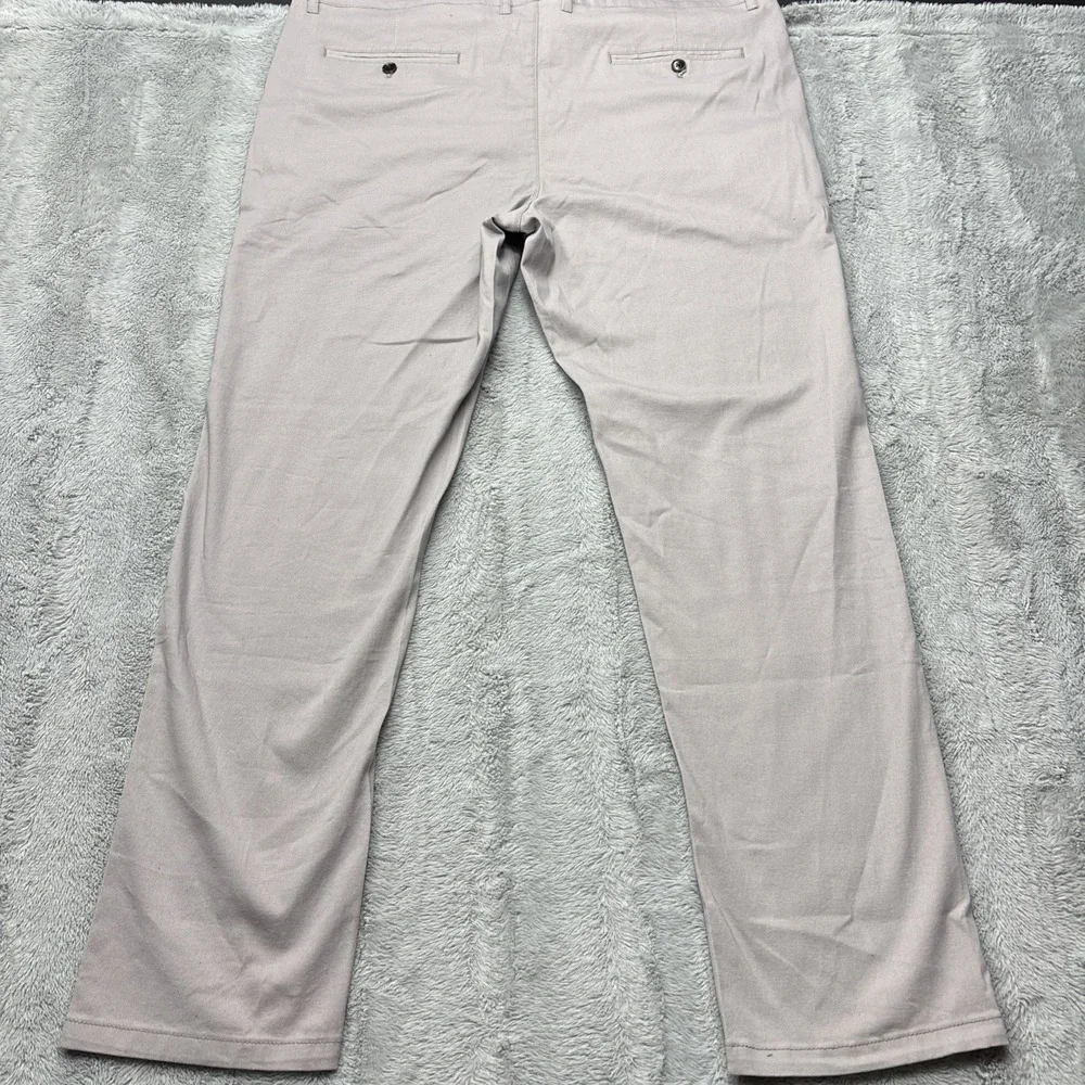 NWT~ESSYSHE Men's Pants Slim Fit Chino Pants Gray 38x30 - Picture 8 of 12